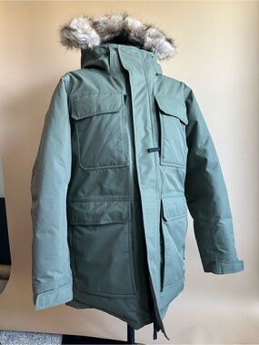 Eddie Bauer Men’s Down Parka 650 Waterproof In Olive Green Size Medium